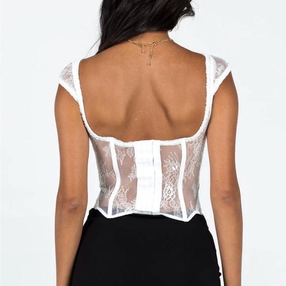 Some like it hot lace corset White - Picture 3 of 6